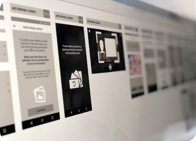 Simplified Yoti app showing the improved onboarding experience and cleaner identity verification screens